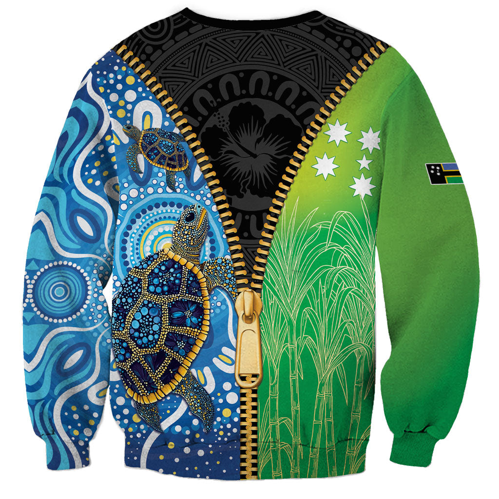 Australian South Sea Islanders National Recognition Day Sweatshirt Aussie Sugar Cane Turtle Aboriginal Style