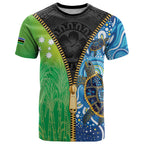 Australian South Sea Islanders National Recognition Day T Shirt Aussie Sugar Cane Turtle Aboriginal Style
