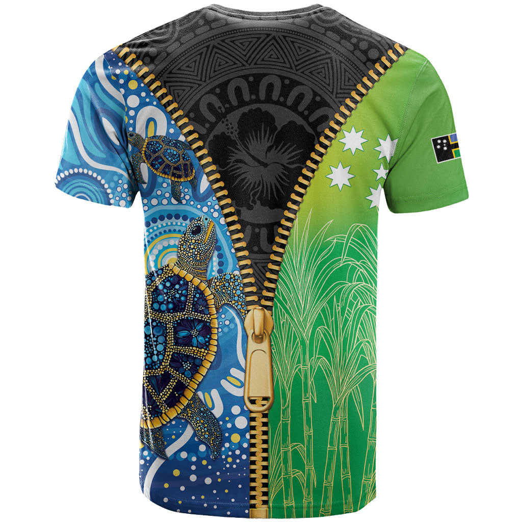 Australian South Sea Islanders National Recognition Day T Shirt Aussie Sugar Cane Turtle Aboriginal Style