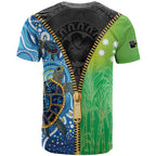 Australian South Sea Islanders National Recognition Day T Shirt Aussie Sugar Cane Turtle Aboriginal Style