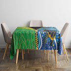 Australian South Sea Islanders National Recognition Day Tablecloth Aussie Sugar Cane Turtle Aboriginal Style