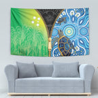 Australian South Sea Islanders National Recognition Day Tapestry Aussie Sugar Cane Turtle Aboriginal Style