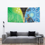 Australian South Sea Islanders National Recognition Day Tapestry Aussie Sugar Cane Turtle Aboriginal Style