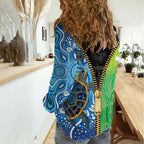Australian South Sea Islanders National Recognition Day Women Casual Shirt Aussie Sugar Cane Turtle Aboriginal Style