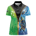 Australian South Sea Islanders National Recognition Day Women Polo Shirt Aussie Sugar Cane Turtle Aboriginal Style
