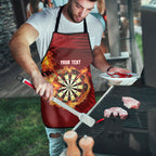 Personalised Darts New Zealand Apron Silver Fern Red Color
