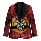 Personalised Darts New Zealand Blazer Silver Fern Red Color