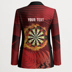 Personalised Darts New Zealand Blazer Silver Fern Red Color