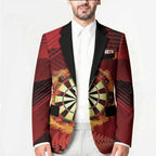 Personalised Darts New Zealand Blazer Silver Fern Red Color