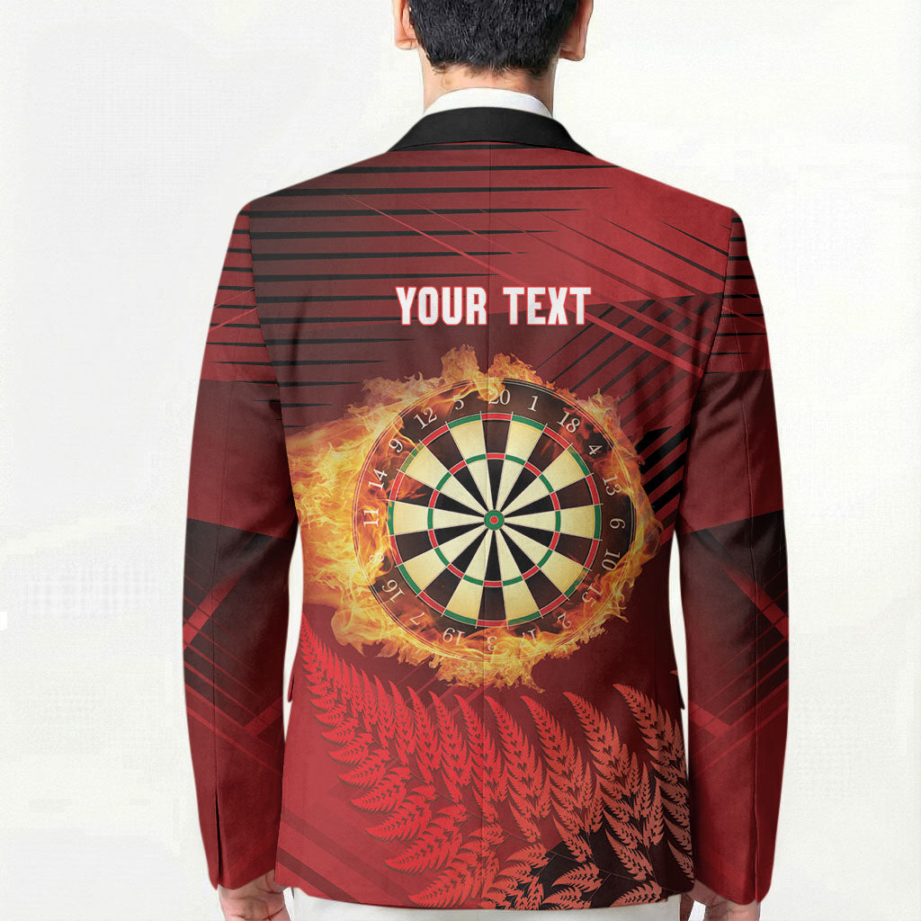 Personalised Darts New Zealand Blazer Silver Fern Red Color