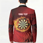 Personalised Darts New Zealand Blazer Silver Fern Red Color