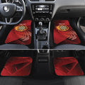 Personalised Darts New Zealand Car Mats Silver Fern Red Color