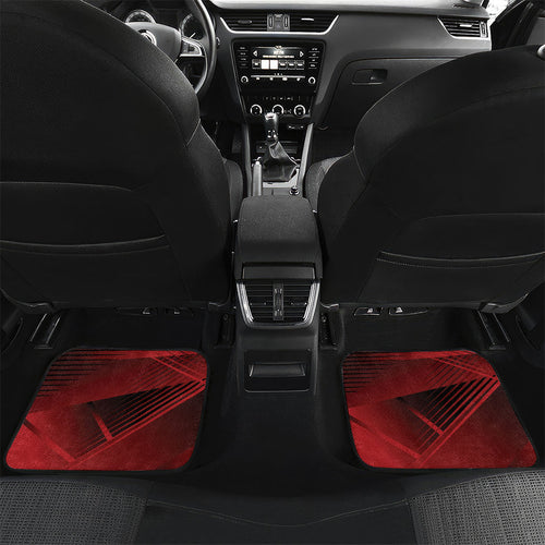 Personalised Darts New Zealand Car Mats Silver Fern Red Color