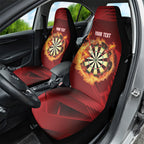 Personalised Darts New Zealand Car Seat Cover Silver Fern Red Color