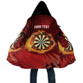 Personalised Darts New Zealand Cloak Silver Fern Red Color