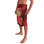 Personalised Darts New Zealand Lavalava Silver Fern Red Color