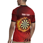 Personalised Darts New Zealand Rugby Jersey Silver Fern Red Color