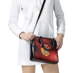 Personalised Darts New Zealand Shoulder Handbag Silver Fern Red Color