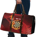 Personalised Darts New Zealand Travel Bag Silver Fern Red Color