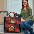 Personalised Darts New Zealand Travel Bag Silver Fern Red Color