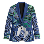 Torres Strait Islander Flag Day Personalised Blazer Dhari Dugongs Sea Cows Aboriginal Art