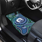 Torres Strait Islander Flag Day Personalised Car Mats Dhari Dugongs Sea Cows Aboriginal Art
