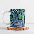 Torres Strait Islander Flag Day Personalised Ceramic Mug Dhari Dugongs Sea Cows Aboriginal Art