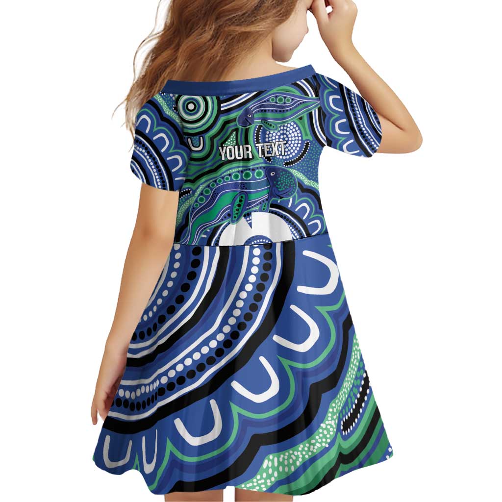 Torres Strait Islander Flag Day Personalised Family Matching Mermaid Dress and Hawaiian Shirt Dhari Dugongs Sea Cows Aboriginal Art
