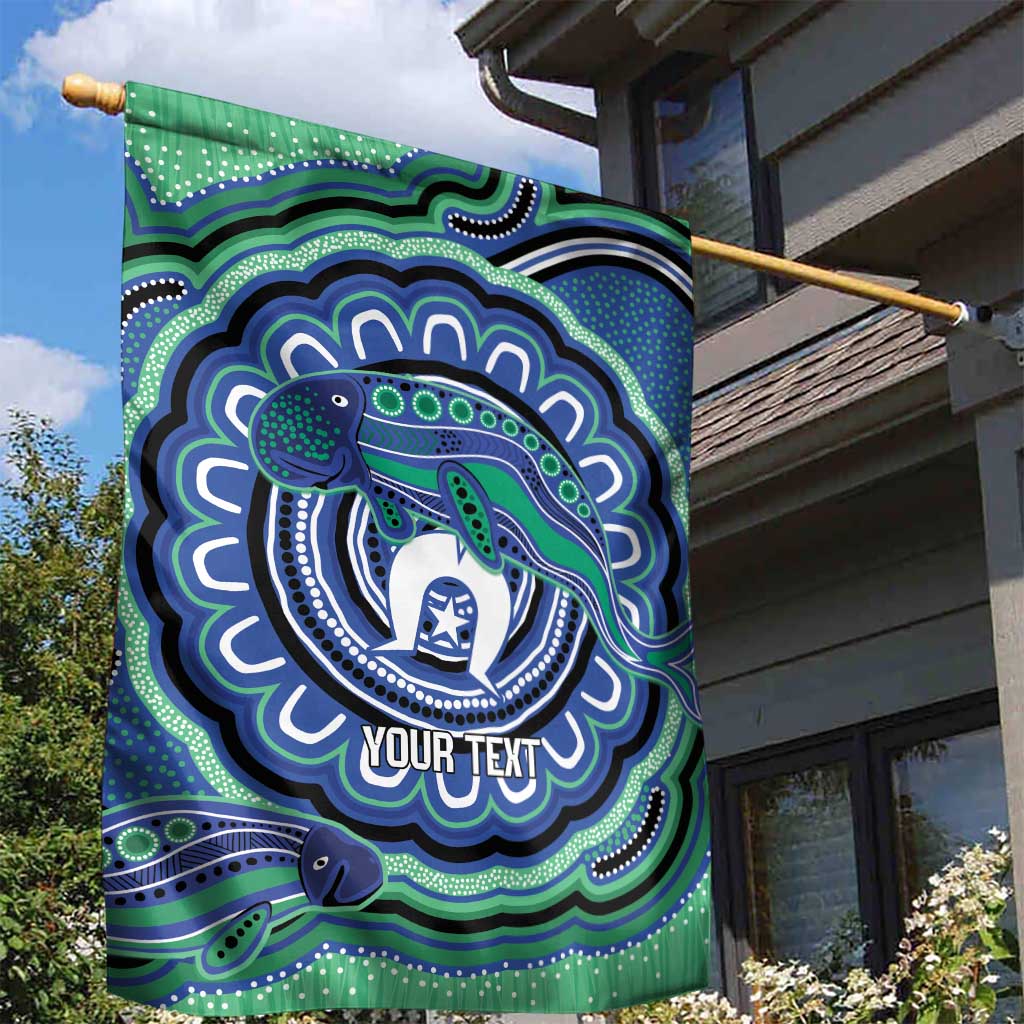 Torres Strait Islander Flag Day Personalised Garden Flag Dhari Dugongs Sea Cows Aboriginal Art