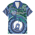 Torres Strait Islander Flag Day Personalised Hawaiian Shirt Dhari Dugongs Sea Cows Aboriginal Art