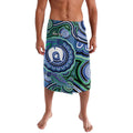 Torres Strait Islander Flag Day Personalised Lavalava Dhari Dugongs Sea Cows Aboriginal Art