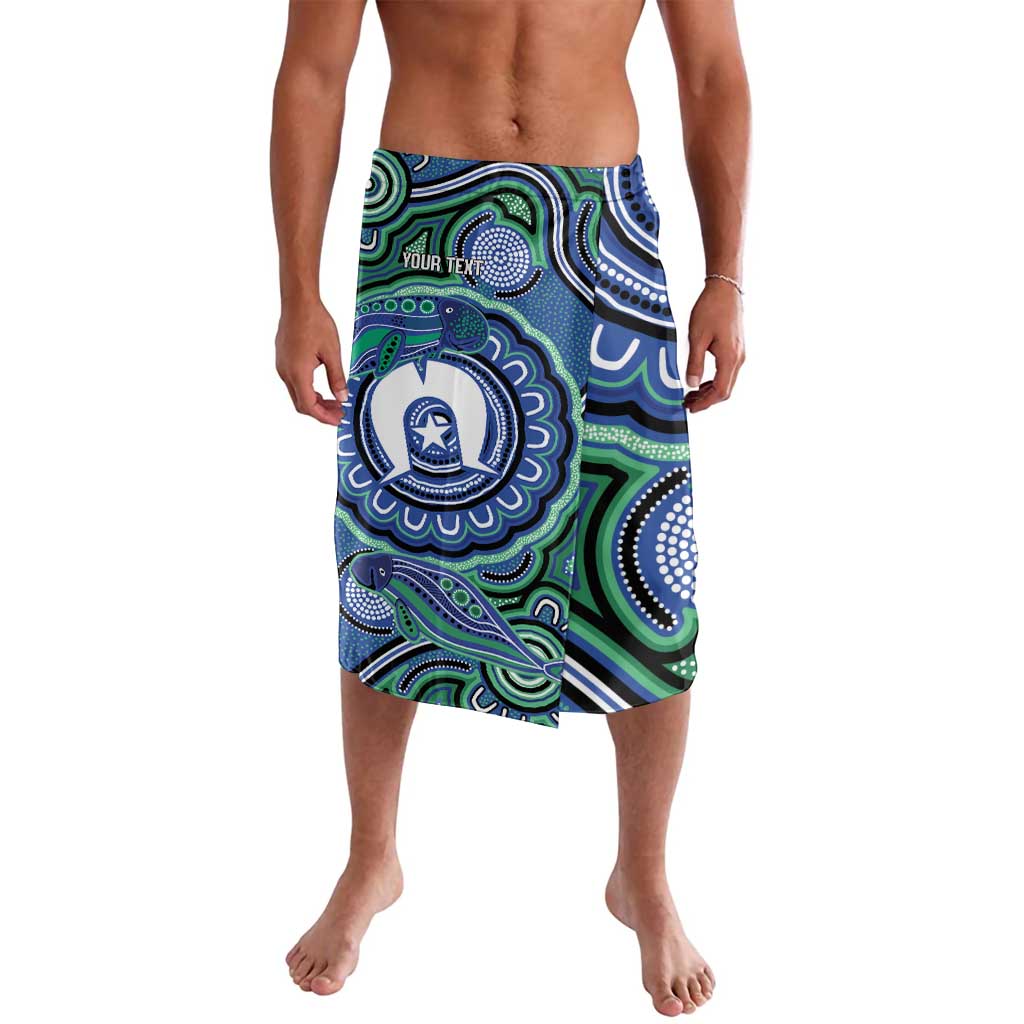 Torres Strait Islander Flag Day Personalised Lavalava Dhari Dugongs Sea Cows Aboriginal Art
