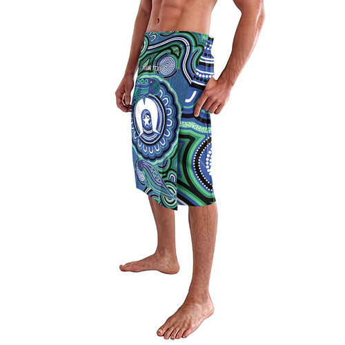Torres Strait Islander Flag Day Personalised Lavalava Dhari Dugongs Sea Cows Aboriginal Art