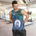 Torres Strait Islander Flag Day Personalised Men Tank Top Dhari Dugongs Sea Cows Aboriginal Art