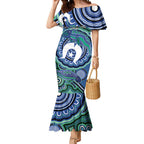 Torres Strait Islander Flag Day Personalised Mermaid Dress Dhari Dugongs Sea Cows Aboriginal Art