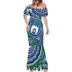 Torres Strait Islander Flag Day Personalised Mermaid Dress Dhari Dugongs Sea Cows Aboriginal Art