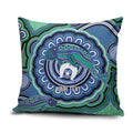 Torres Strait Islander Flag Day Personalised Pillow Cover Dhari Dugongs Sea Cows Aboriginal Art
