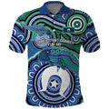 Torres Strait Islander Flag Day Personalised Polo Shirt Dhari Dugongs Sea Cows Aboriginal Art