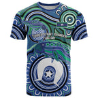 Torres Strait Islander Flag Day Personalised T Shirt Dhari Dugongs Sea Cows Aboriginal Art
