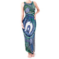Torres Strait Islander Flag Day Personalised Tank Maxi Dress Dhari Dugongs Sea Cows Aboriginal Art