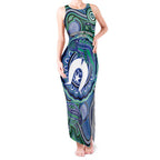 Torres Strait Islander Flag Day Personalised Tank Maxi Dress Dhari Dugongs Sea Cows Aboriginal Art