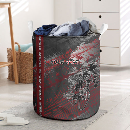 Personalised Cycling New Zealand Laundry Basket Aotearoa Pride Sportswear