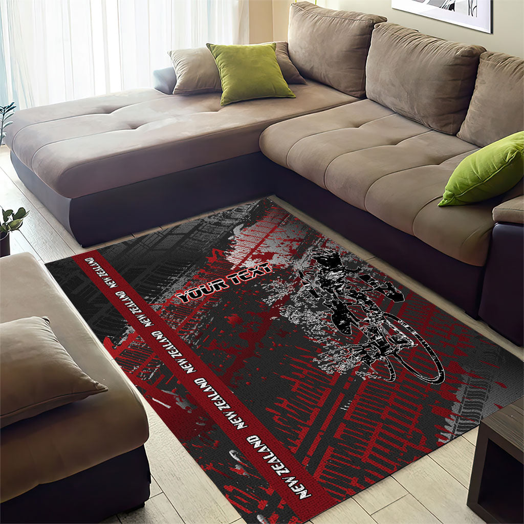 Personalised Cycling New Zealand Area Rug Aotearoa Pride Sportswear