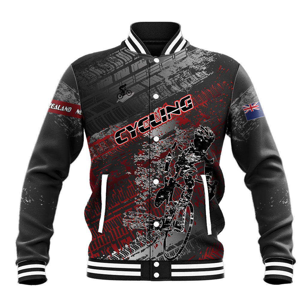 Personalised Cycling New Zealand Baseball Jacket Aotearoa Pride Sportswear