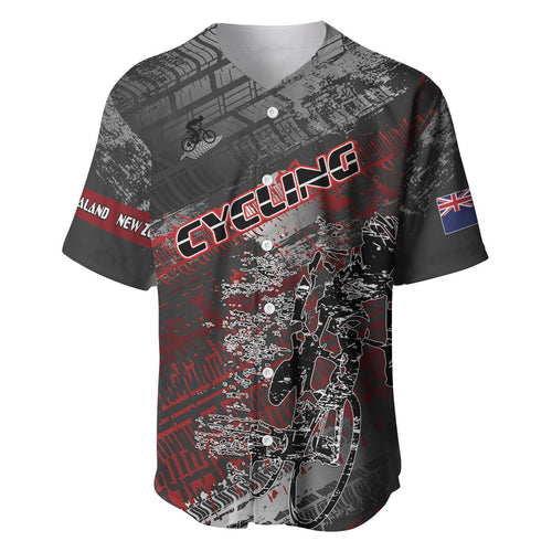 Personalised Cycling New Zealand Baseball Jersey Aotearoa Pride Sportswear