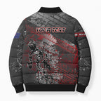 Personalised Cycling New Zealand Bomber Puffer Jacket Aotearoa Pride Sportswear