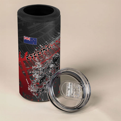 Personalised Cycling New Zealand 4 in 1 Can Cooler Tumbler Aotearoa Pride Sportswear