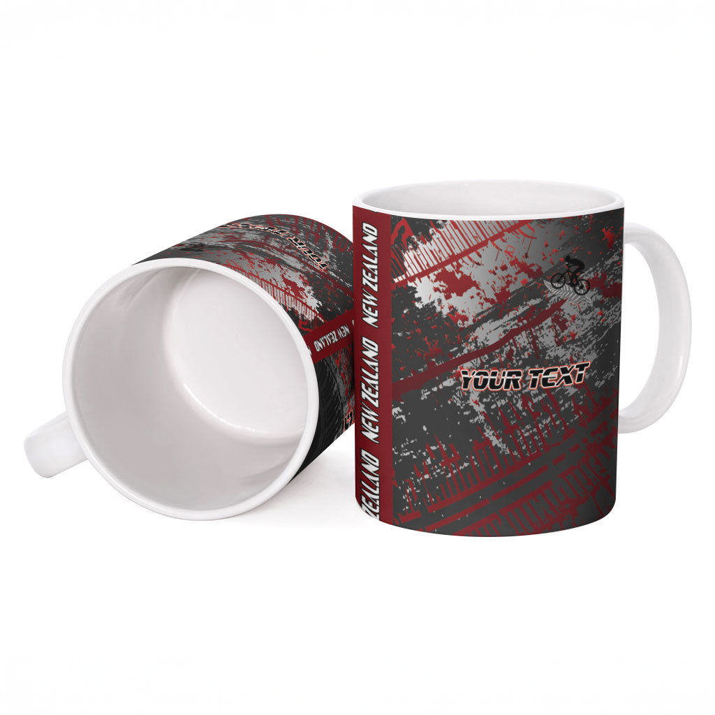 Personalised Cycling New Zealand Ceramic Mug Aotearoa Pride Sportswear
