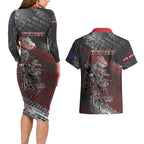 Personalised Cycling New Zealand Couples Matching Long Sleeve Bodycon Dress and Hawaiian Shirt Aotearoa Pride Sportswear