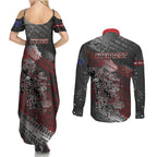 Personalised Cycling New Zealand Couples Matching Summer Maxi Dress and Long Sleeve Button Shirt Aotearoa Pride Sportswear